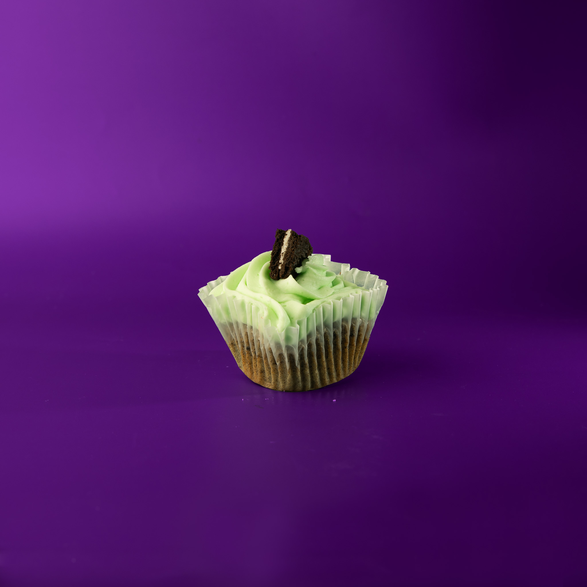 Grasshopper Cupcake